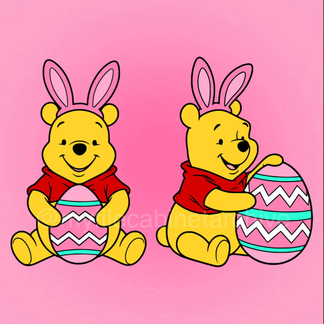 Winnie The Pooh Easter Egg (2) SVG + PNG