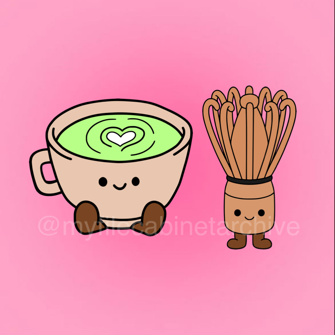 Matcha & Whisk Character (2) SVG + PNG