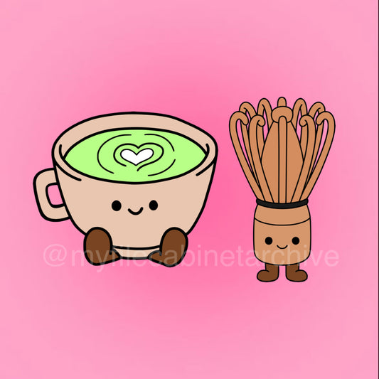 Matcha & Whisk Character (2) SVG + PNG