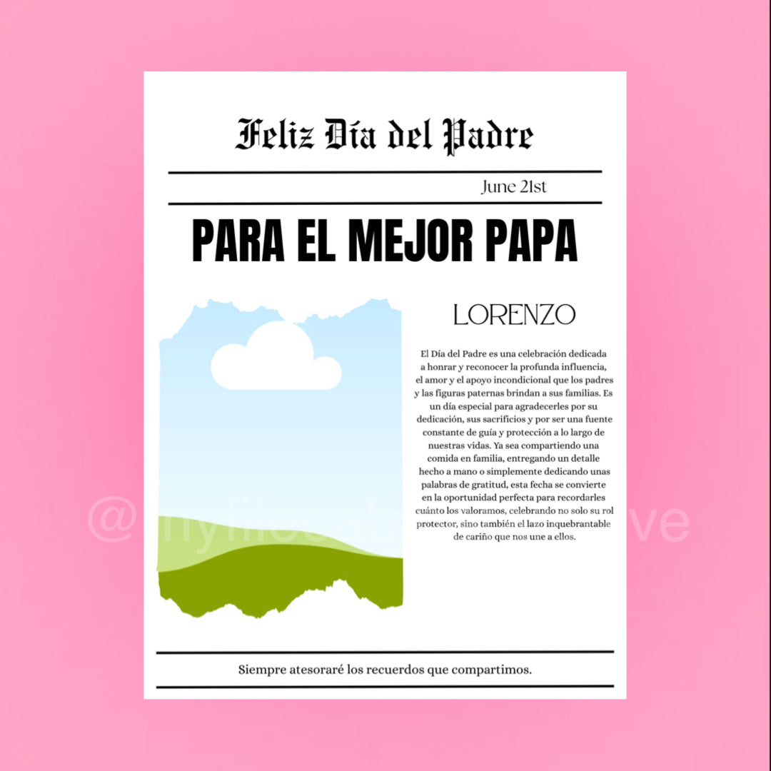 Dia del Padre Canva Template