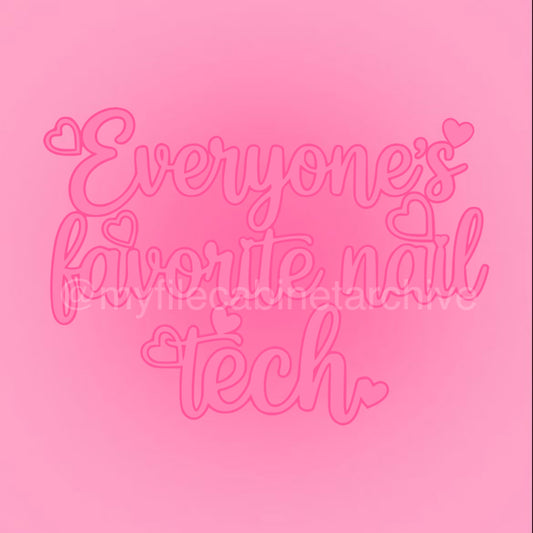 Everyone’s favorite nail tech text SVG + PNG