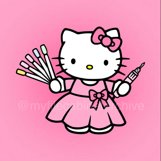 HK Pink Nail Tech SVG + PNG