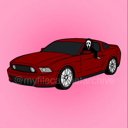 Mustang Ghostface SVG + PNG