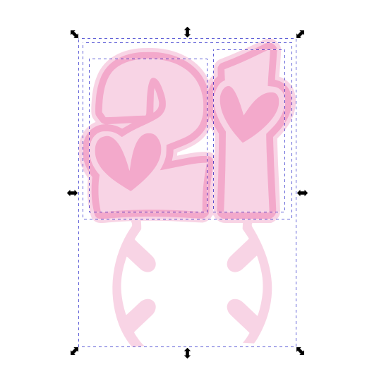 21 Heart Birthday Buzzball Holder SVG + PNG