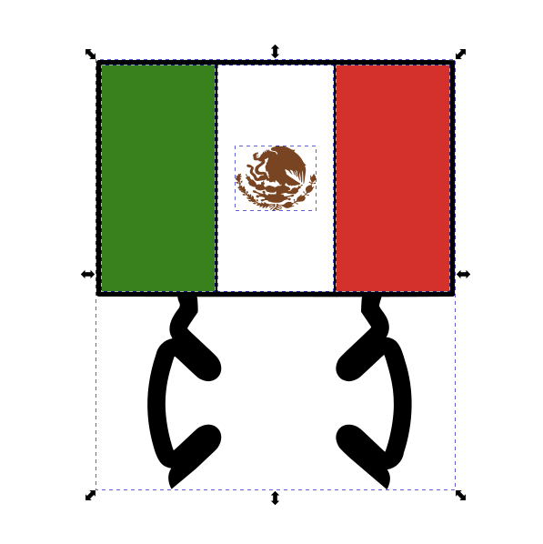 Mexico Flag Buzzball Holder SVG