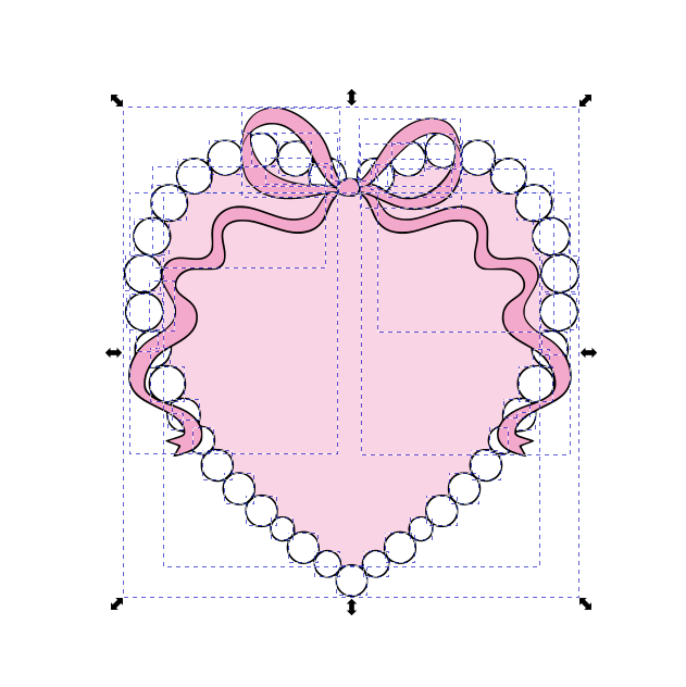 Heart Pearl Frame SVG+ PNG
