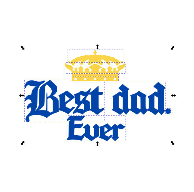 Best Dad Ever Corona Logo SVG + PNG