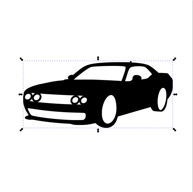 Dodge Challenger Outline SVG + PNG