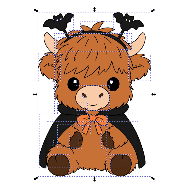 Spooky Highland Cows SVG + PNG