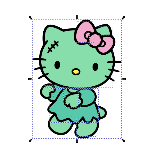 Kitty Daniel Frankenstein (2) SVG + PNG