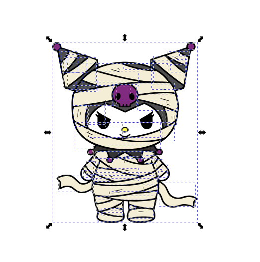 Kitty Friend Mummy (2) SVG + PNG