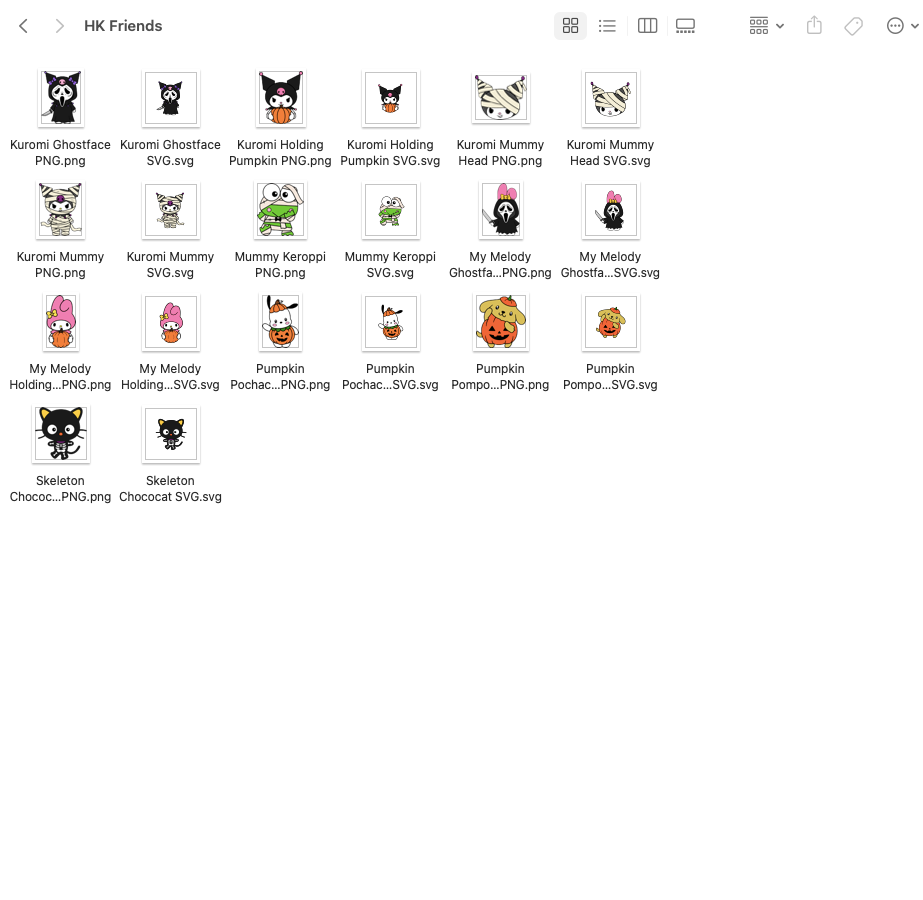 Fall/Halloween Character (55) SVG + PNG