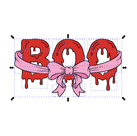 Dripping Boo Bow SVG + PNG