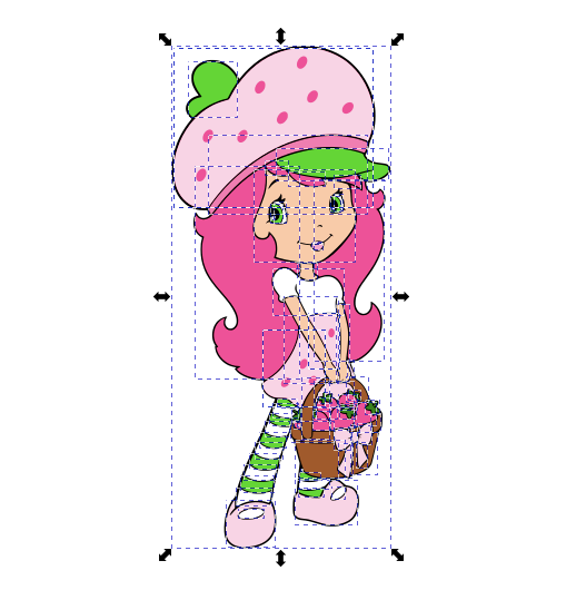 Strawberry Shortcake Holding Basket SVG + PNG